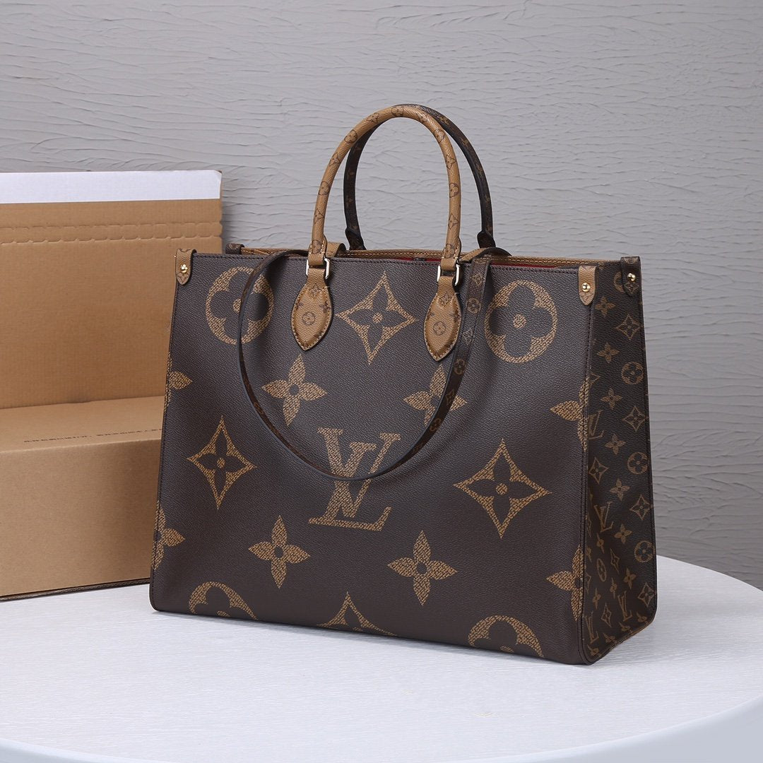 LV ONTHEGO GM 41CM LIENZO GIGANTE CON MONOGRAMA