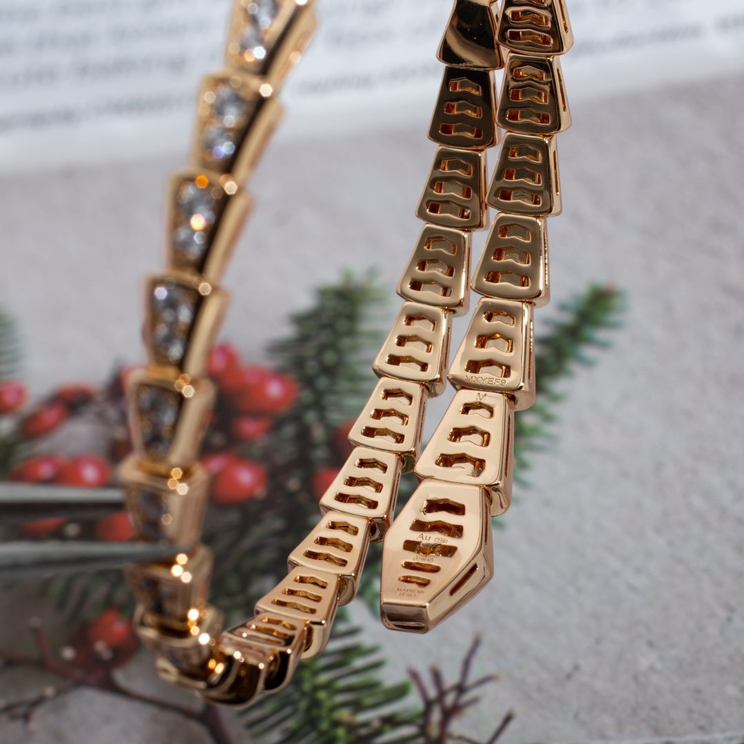 DIANA SERPENTI BRACELET 6.8MM PINK GOLD DIAMOND