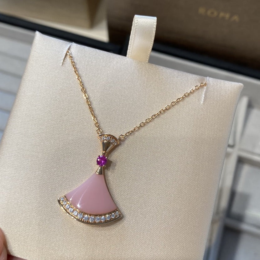 DIANA DREAM NECKLACE PINK OPAL