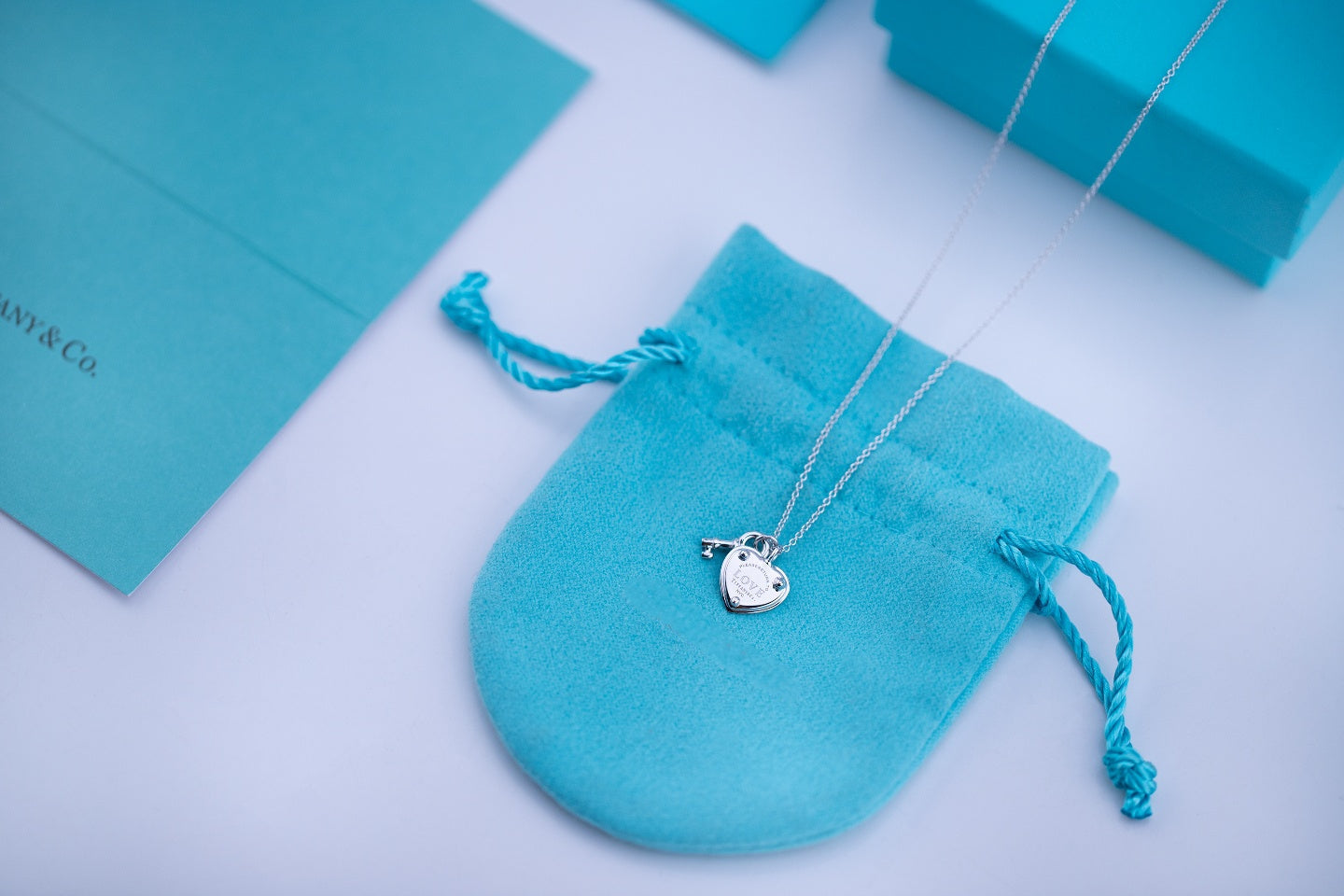 COLLIER CLÉ ET COEUR EN ARGENT