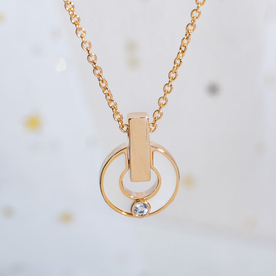 DIANA GARI NECKLACE PINK GOLD MOP