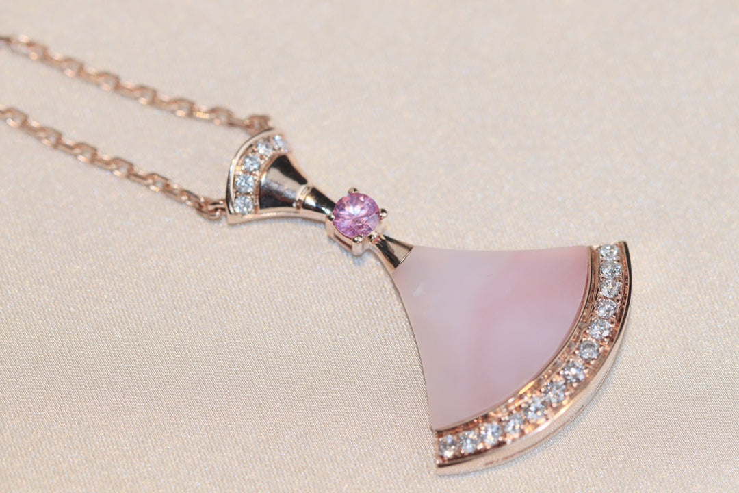 DIANA DREAM NECKLACE PINK MOP DIAMOND