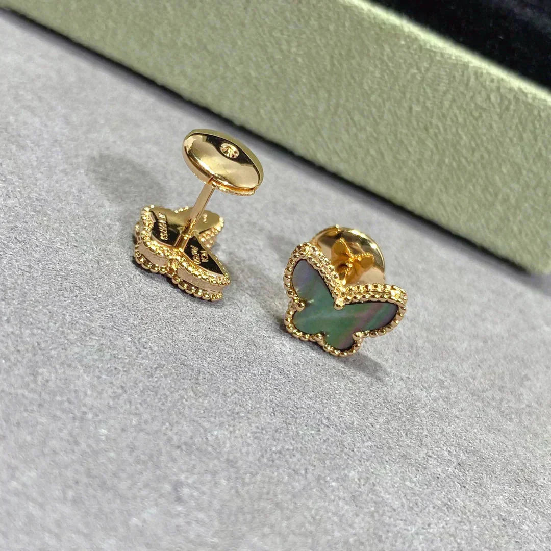 DIANA BUTTERFLY DARK MOP EARRINGS