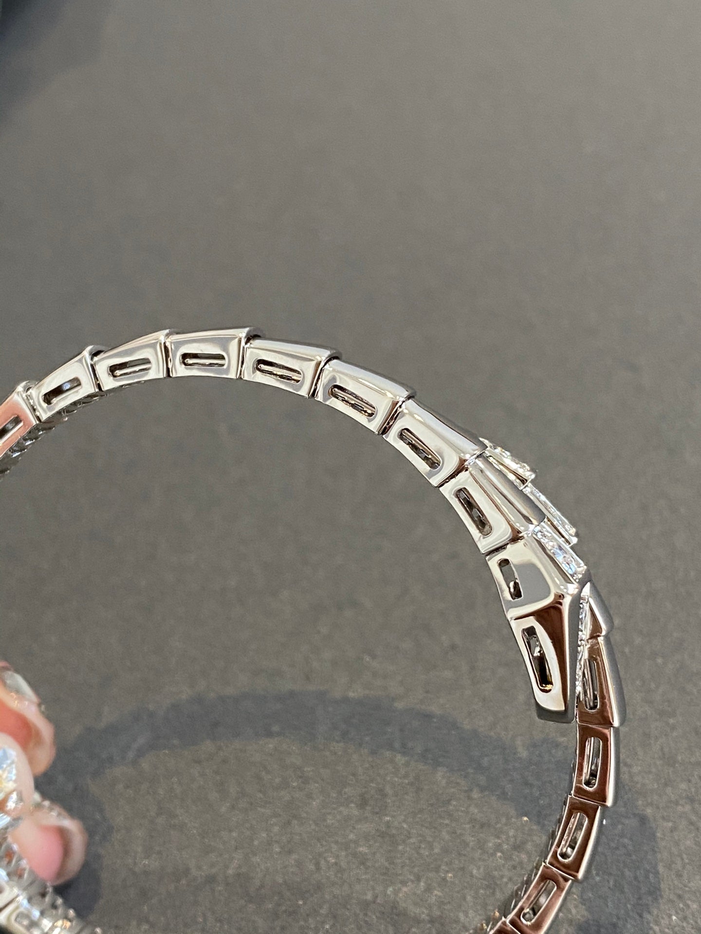 DIANA SERPENTI BRACELET DIAMONDS SILVER