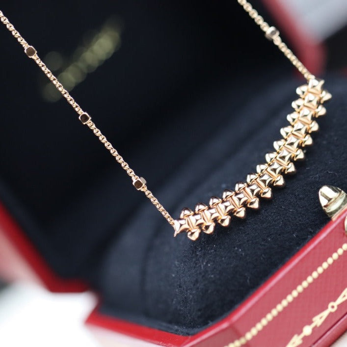 COLLAR DIANA CLASH DE ORO ROSA