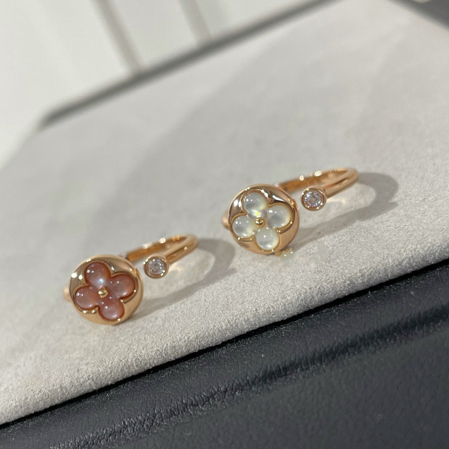 DIANA SUN 1 DIAMOND PINK MOP RING