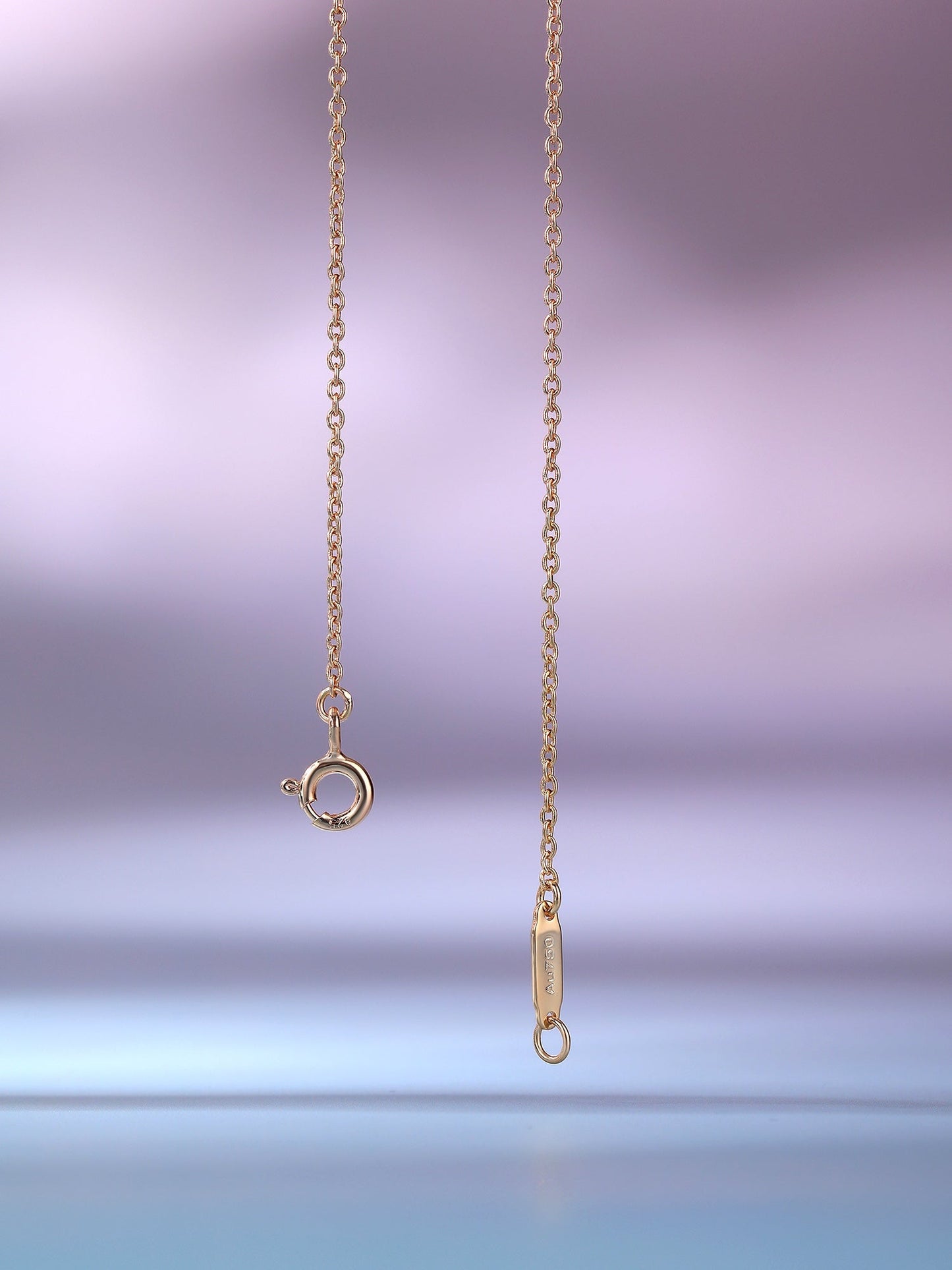 COLLAR DE DIAMANTES ROSA CON PEDANTE BIG SMILE