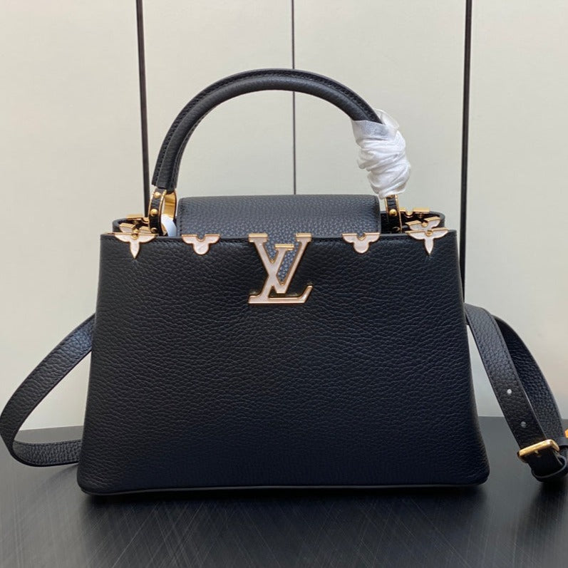CAPUCINES MM 31 NOIR TAURILLON QUINCAILLERIE OR