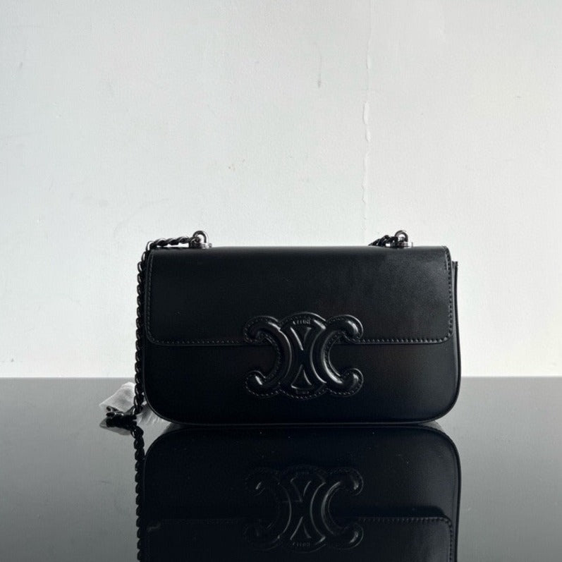 CUIR TRIOMPHE 20 PIEL DE BECERRO TODO NEGRO