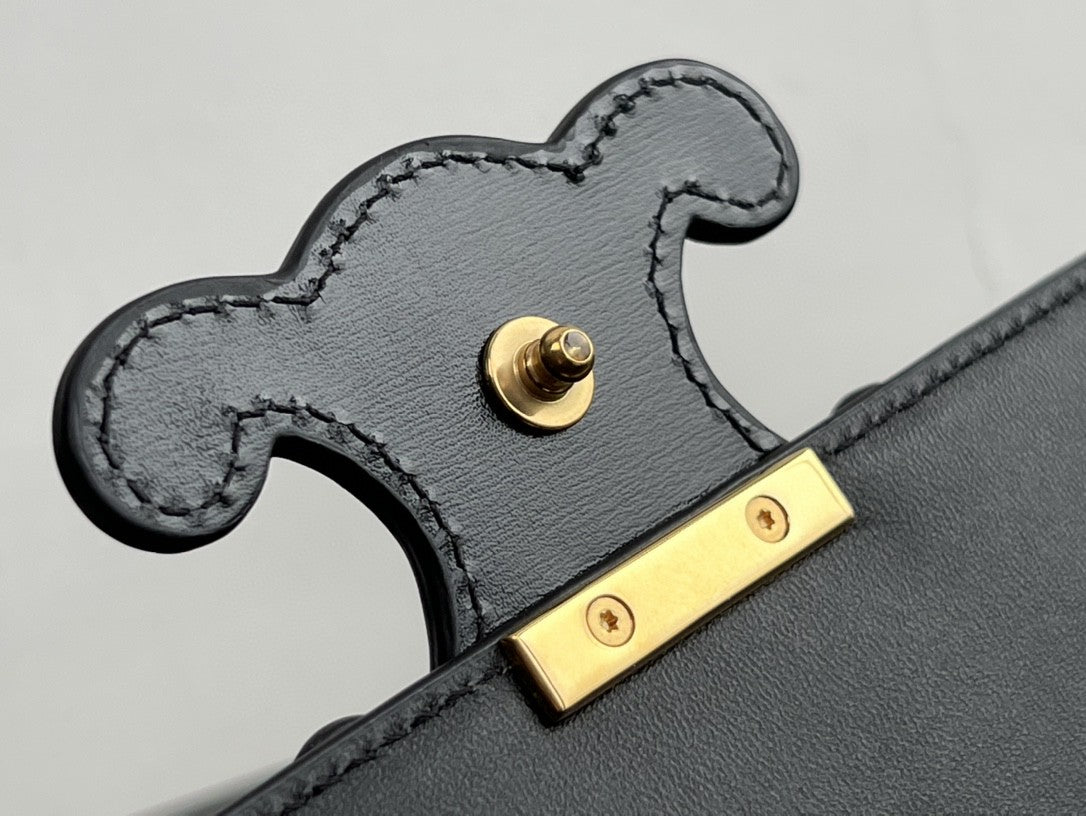CUIR TRIOMPHE 20 PIEL DE BECERRO NEGRA HIERRO DORADO