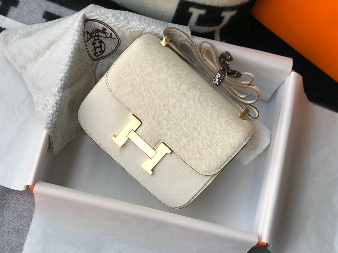 CONSTANCE 18 BLANCO EPSOM GOLD HARDWARE