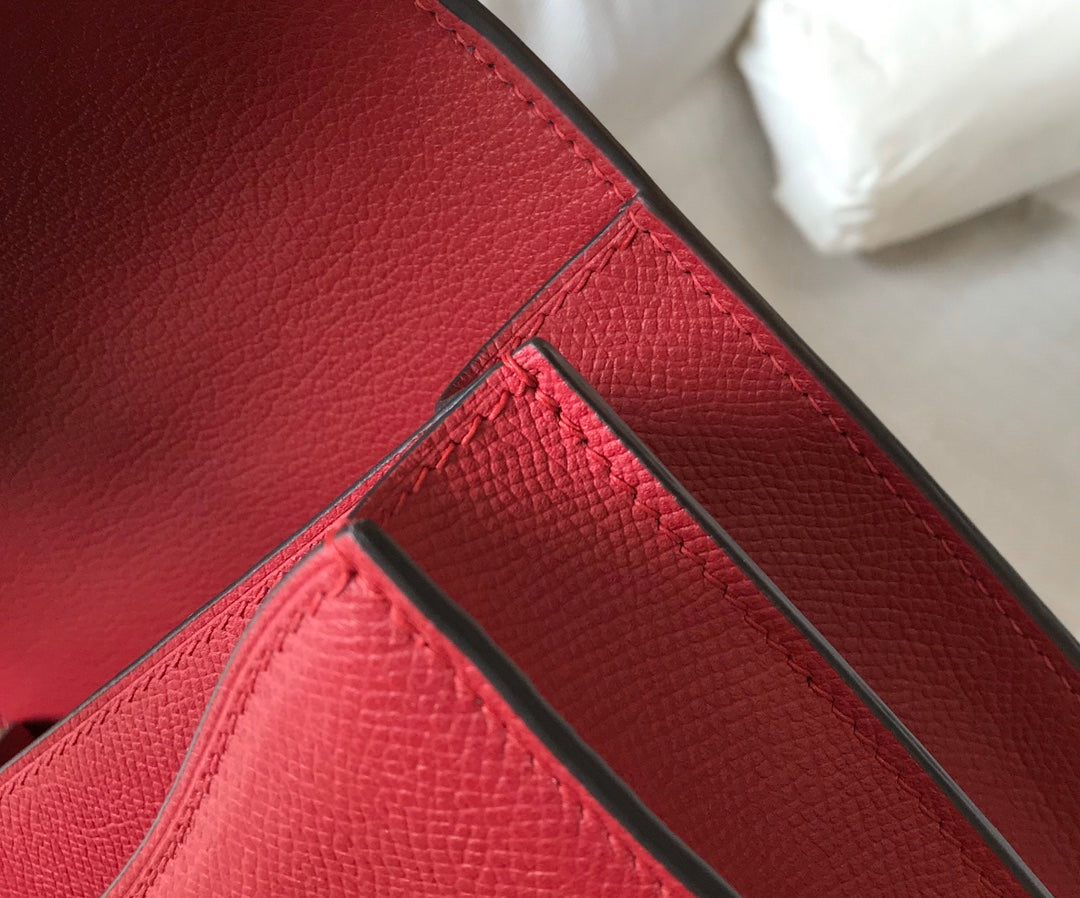CONSTANCE 18 ROJO OSCURO EPSOM GOLD HARDWARE