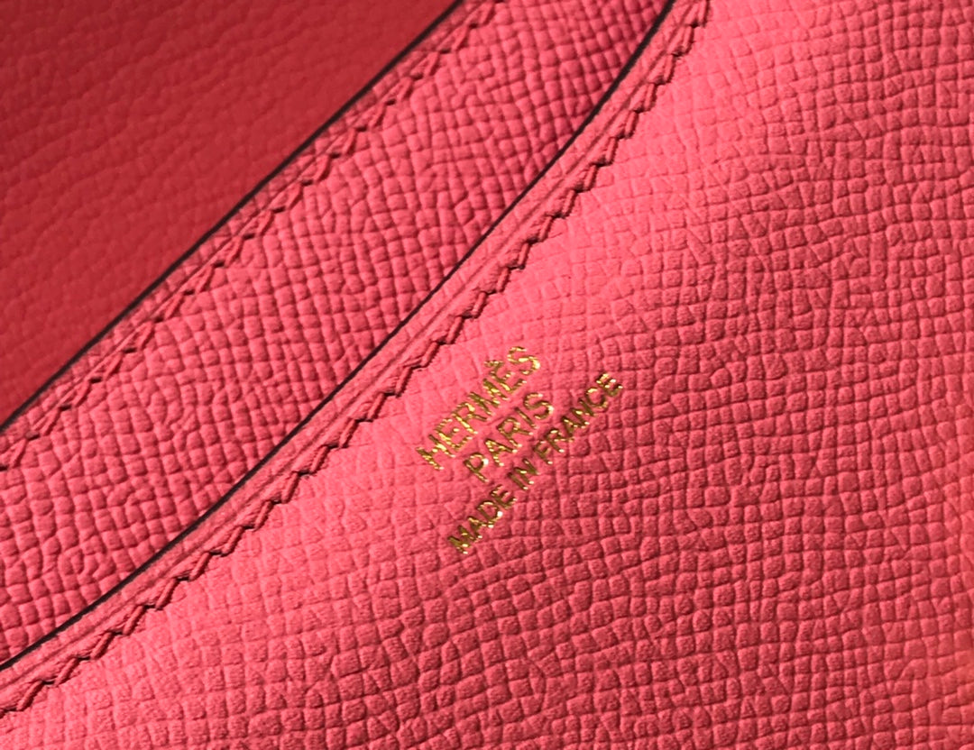 CONSTANCE 18 ROSA OSCURO EPSOM HARDWARE DORADO