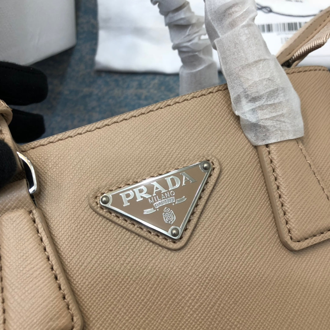 BOLSO PRA MINI 23 DE PIEL SAFFIANO BEIGE TAN BEIGE