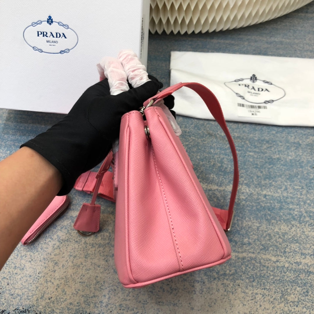 BOLSO PRA MINI 23 DE PIEL SAFFIANO ROSA PÉTALO