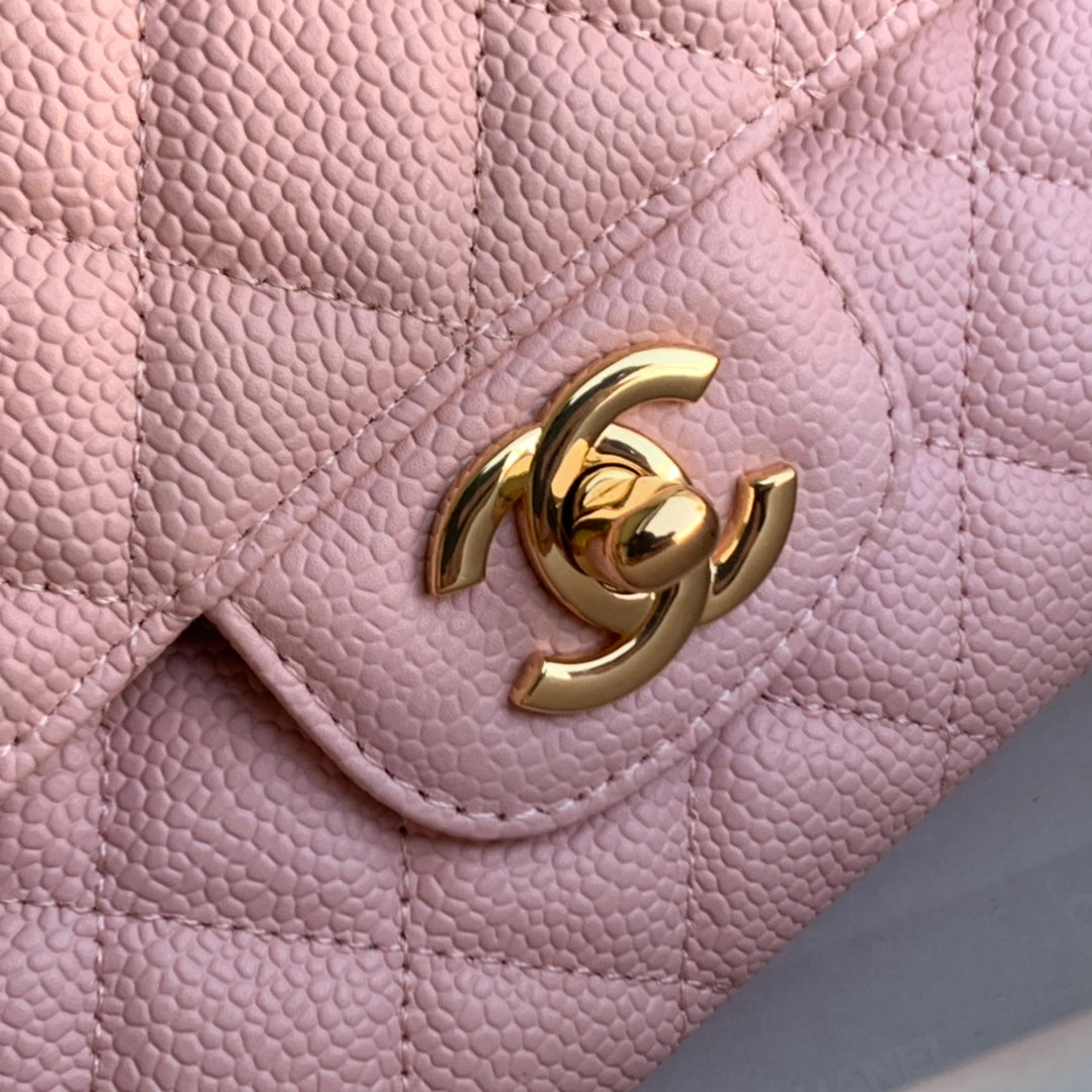 sac à rabat moyen 25 caviar rose ghw
