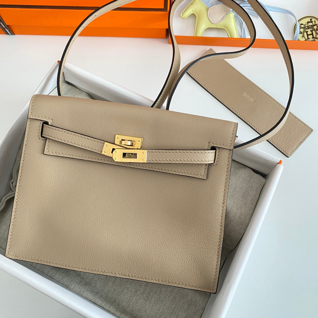 Kelly Danse II 22 cm Beige Evercolor Cuero Ghw