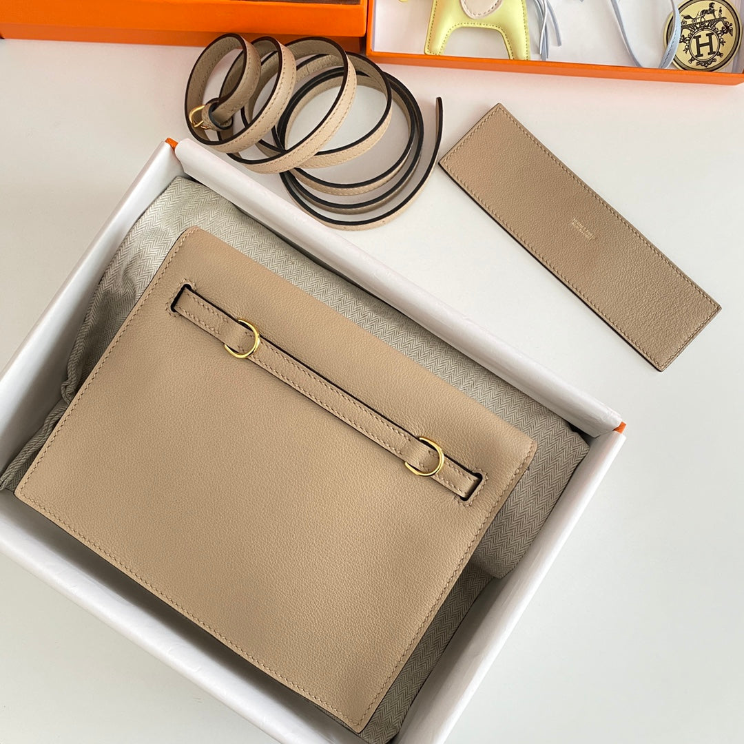 Kelly Danse II 22 cm Beige Evercolor Cuero Ghw