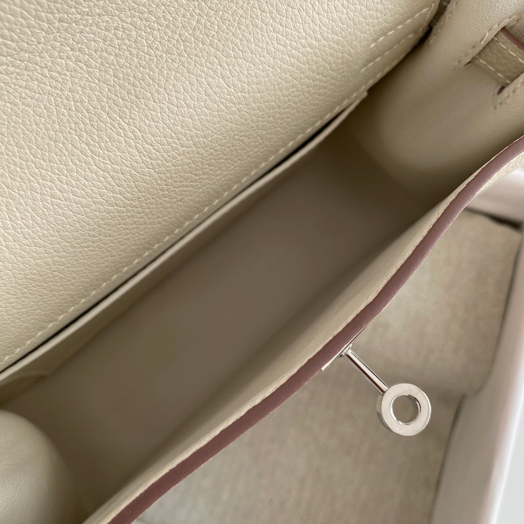 Montre Kelly Danse II 22 cm en cuir blanc Evercolor