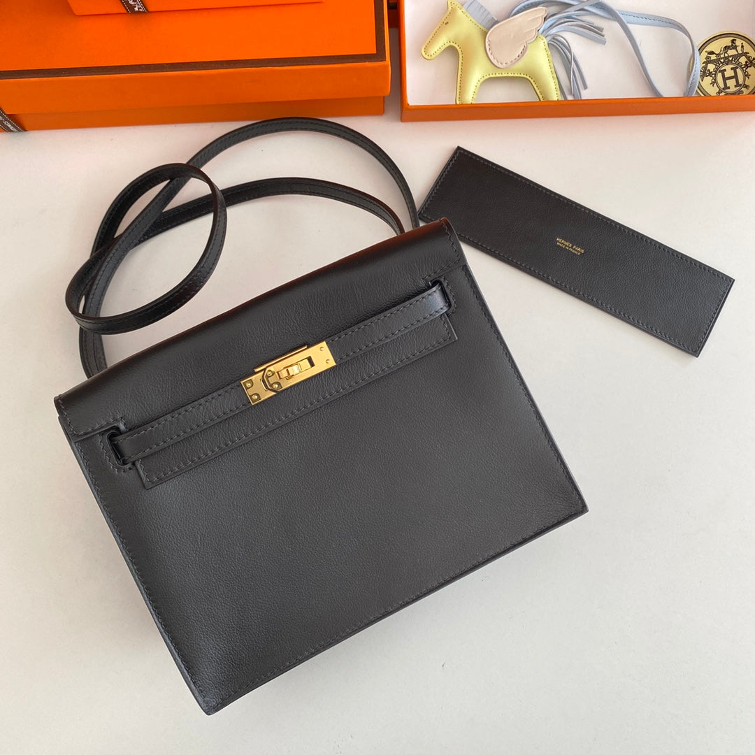 Kelly Danse II 22cm Cuero Evercolor Negro Ghw