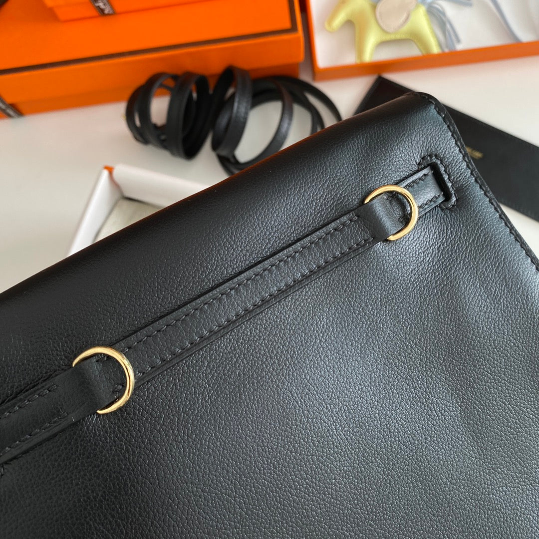 Kelly Danse II 22cm Cuero Evercolor Negro Ghw