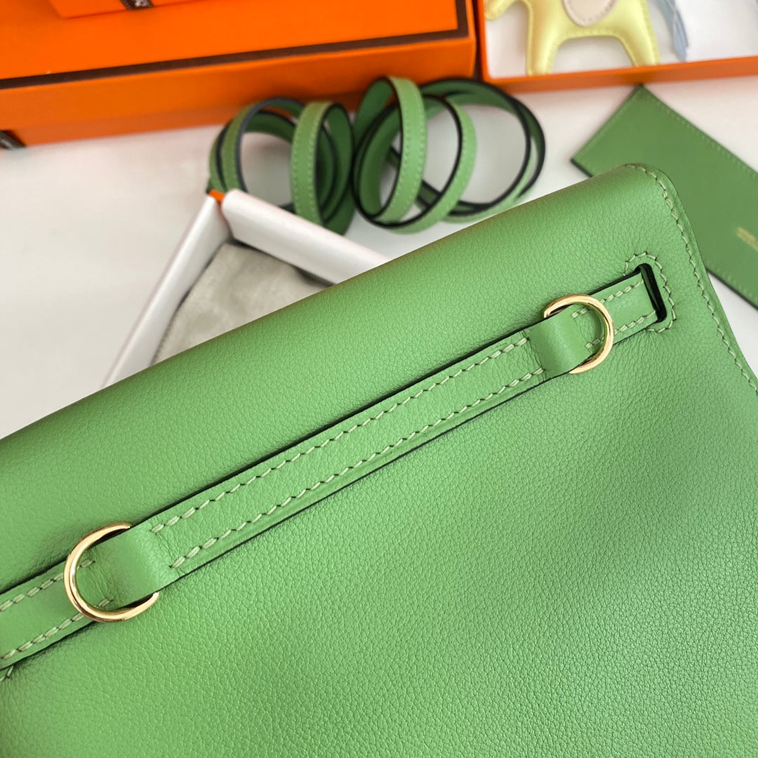 Kelly Danse II 22cm Verde Evercolor Cuero Ghw