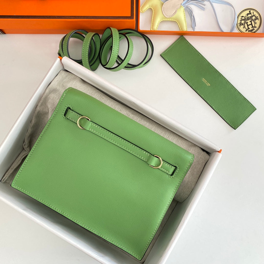 Kelly Danse II 22cm Verde Evercolor Cuero Ghw