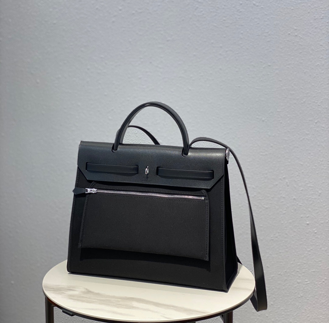 Herbag 31 Toile Lona Negra Piel de Vaca Negra