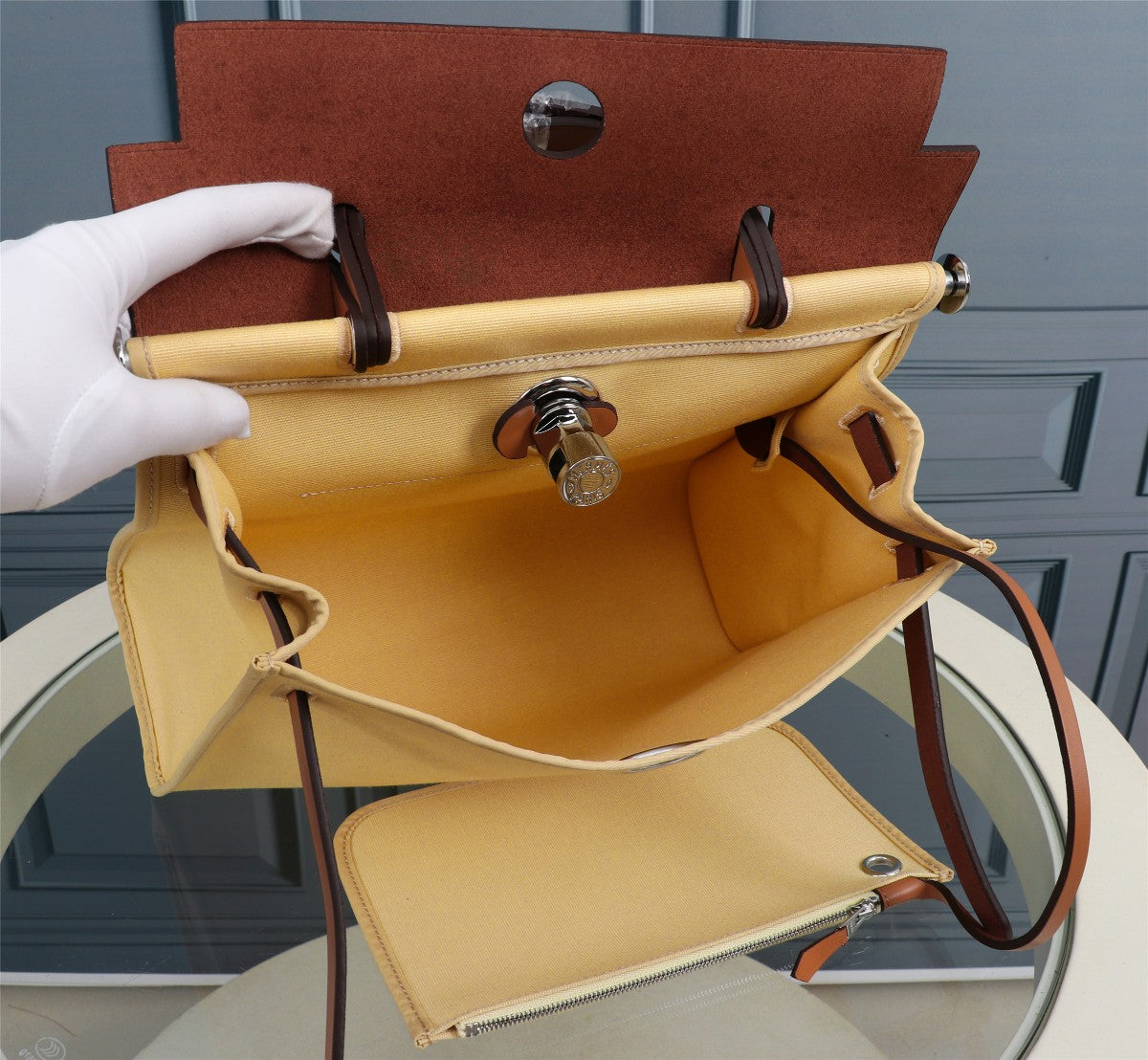 HM HERBAG ZIP 31 LONA DE LINO Y SIDRA