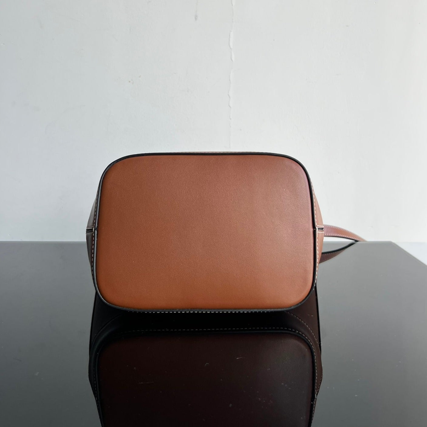 SEAU CUIR TRIOMPHE 24 CUIR DE VEAU MARRON PAIN D'ÉPICES