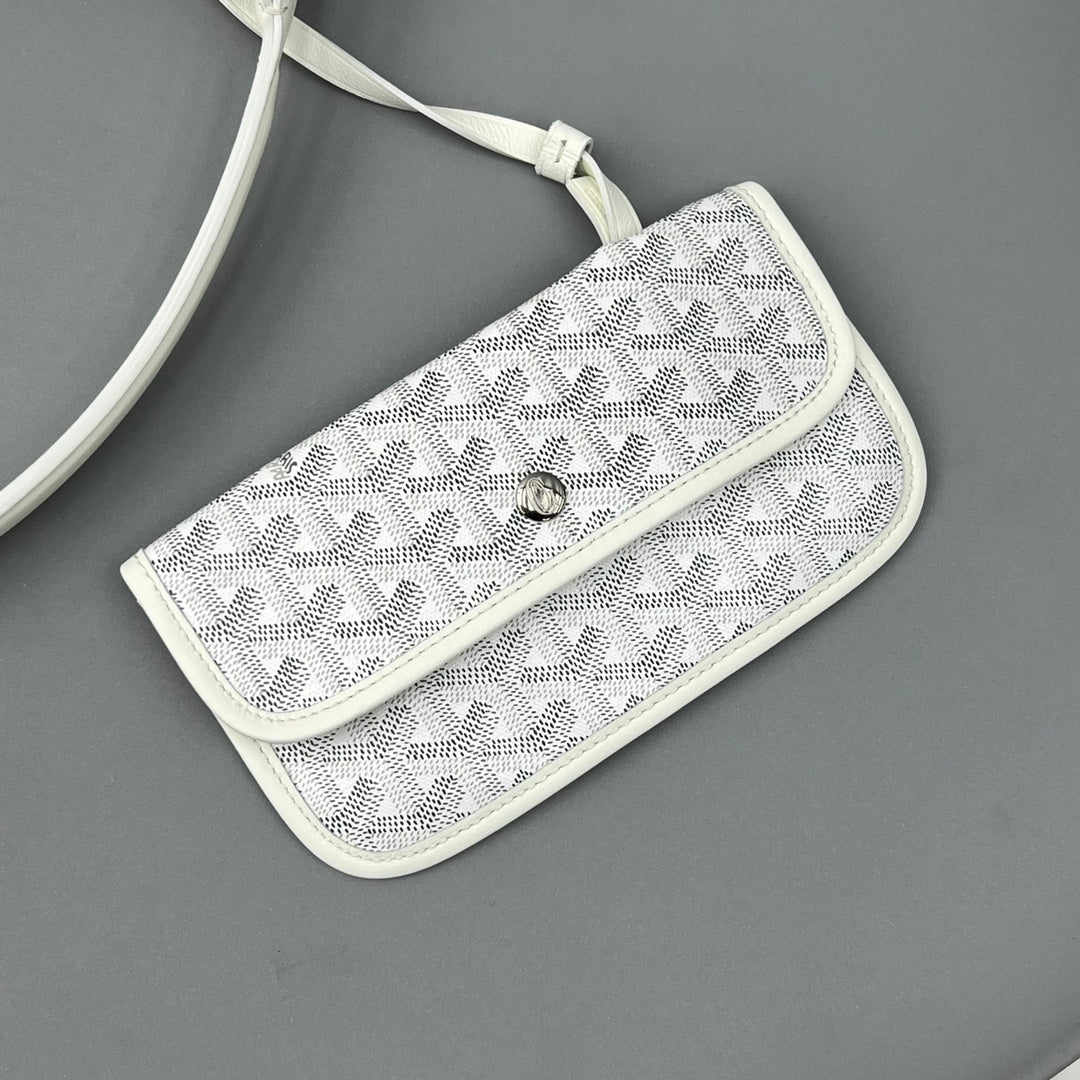 HOBO BOH¨¨ME 34 IN WHITE GOYARDINE CANVAS AND CALFSKIN