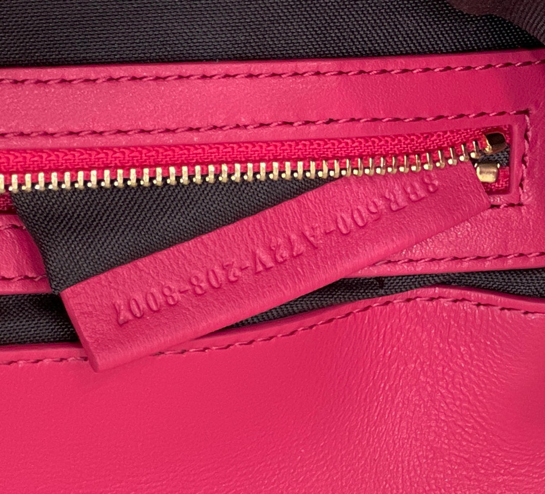 Baguette 27cm Red Lambskin Gold Hardware