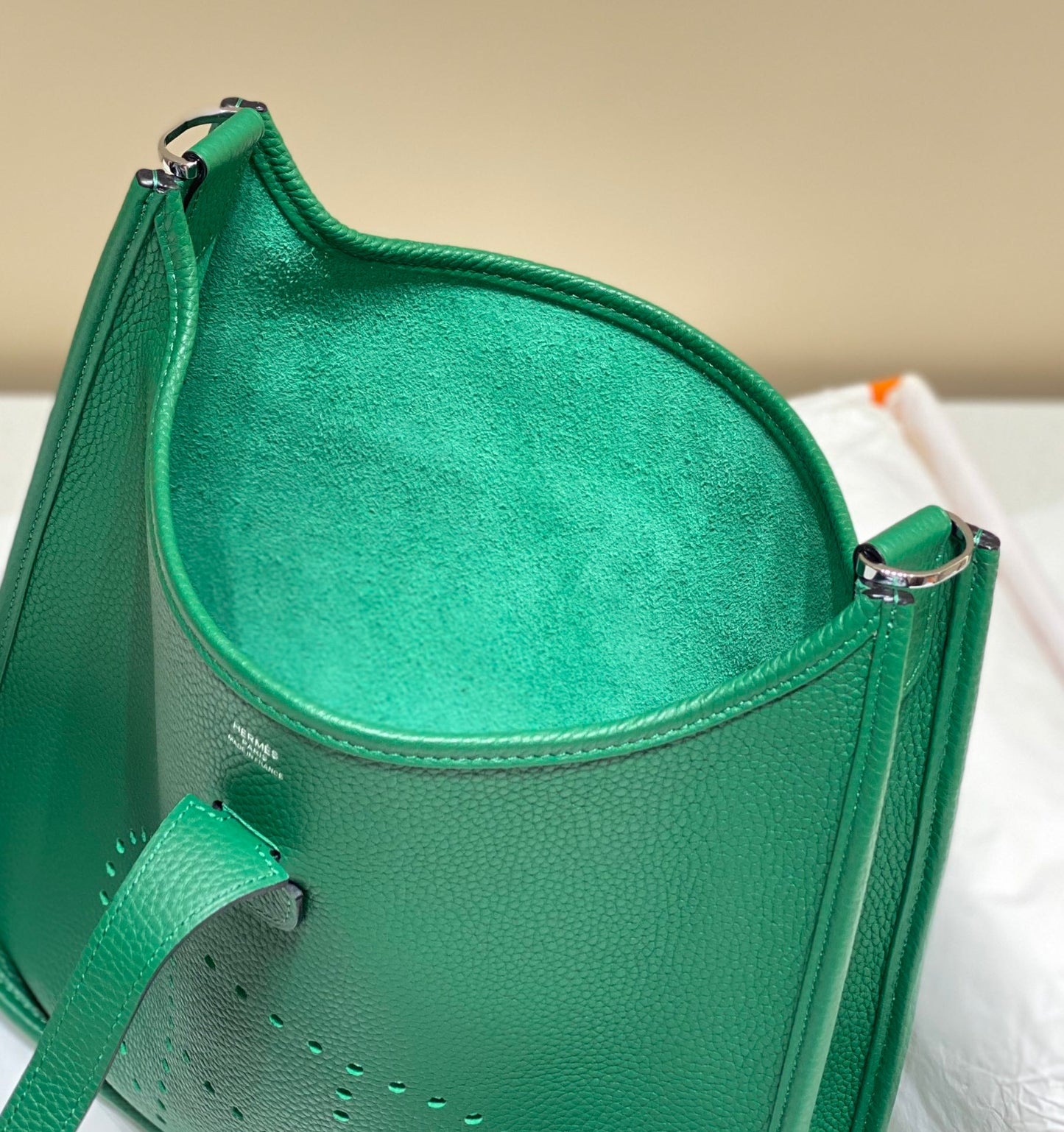 Evelyne 29cm Verde Oscuro Togo Shw