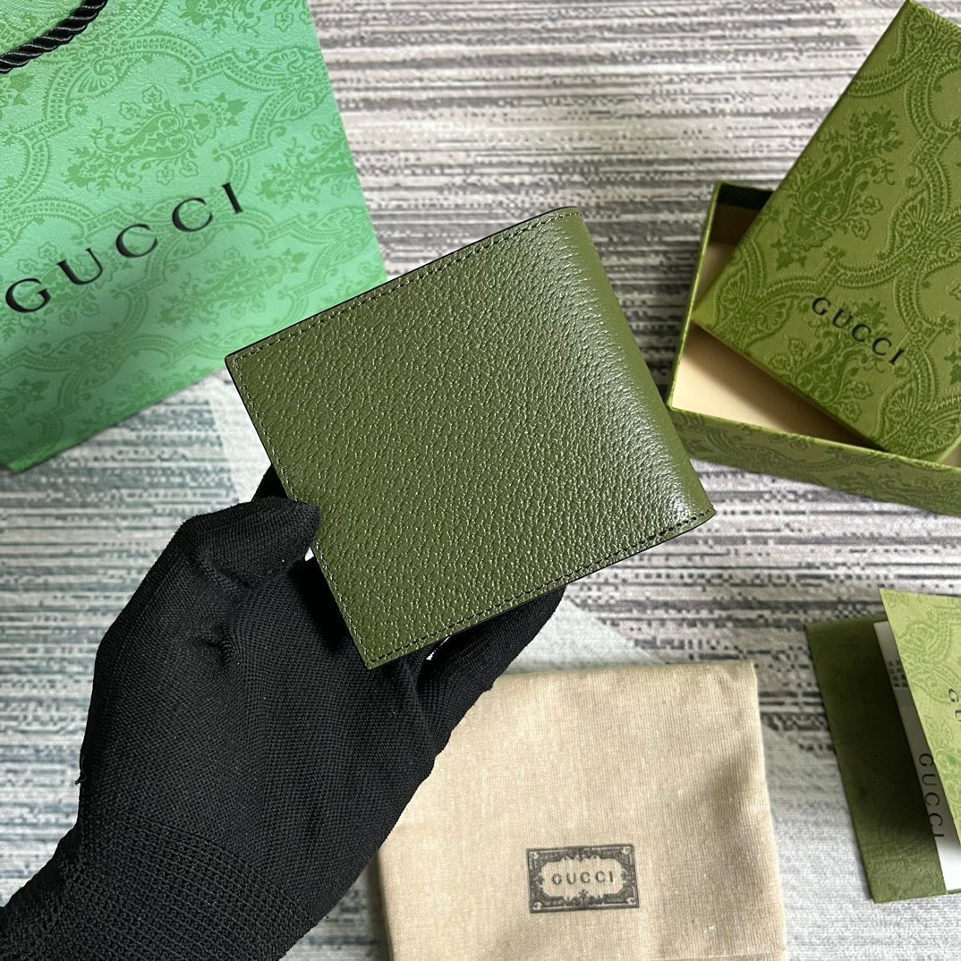 CARTERA MARMONT BIFOLD 11 EN PIEL DE CORDERO VERDE EJÉRCITO