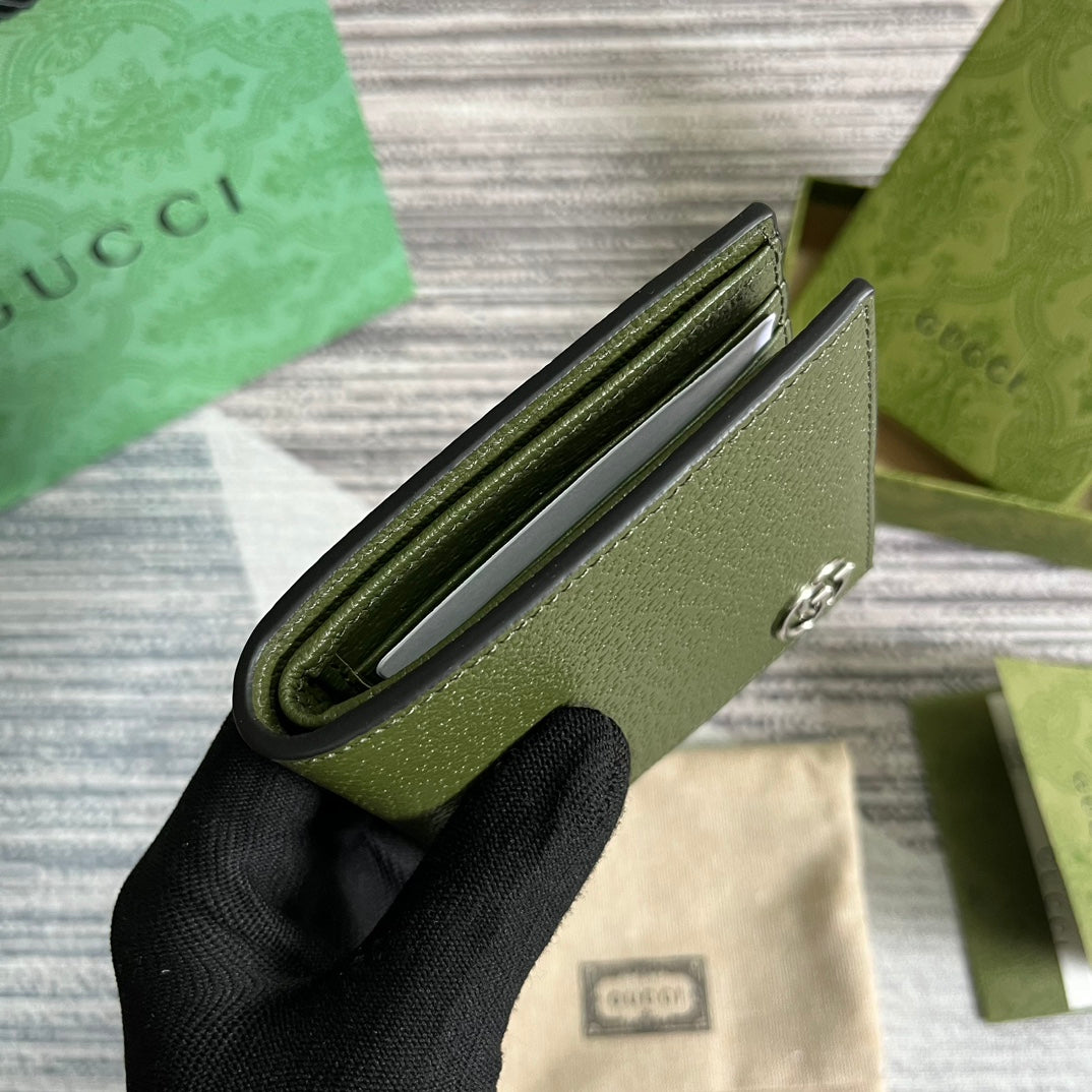 CARTERA MARMONT BIFOLD 11 EN PIEL DE CORDERO VERDE EJÉRCITO