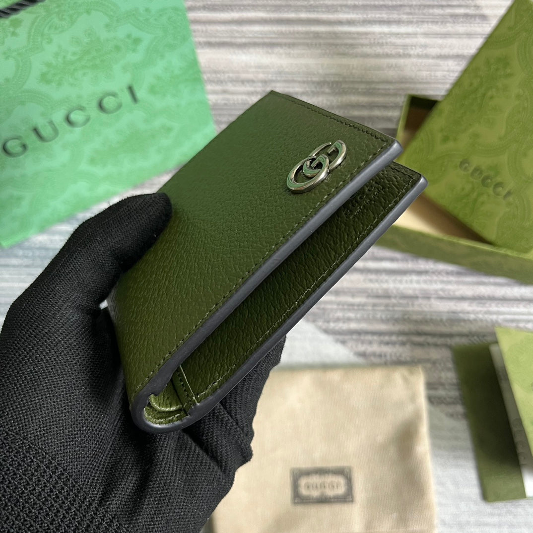 CARTERA MARMONT BIFOLD 11 EN PIEL DE CORDERO VERDE EJÉRCITO