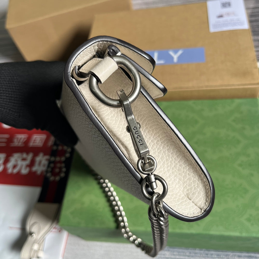 SAC DIONYSUS PETIT 25 EN CUIR DE VEAU BLANC