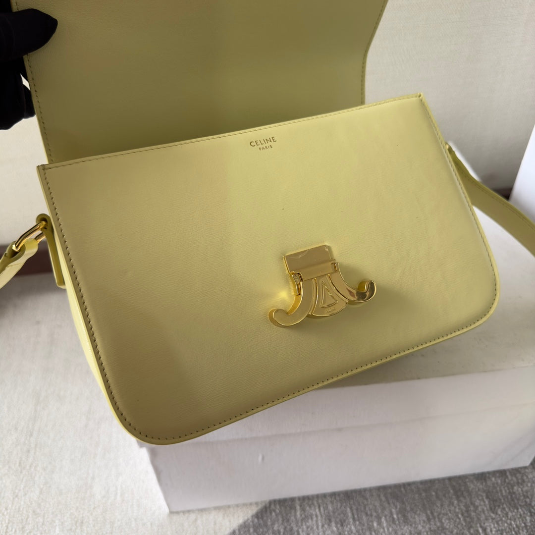 classique triomphe 22 cuir de veau citron vert matériel doré