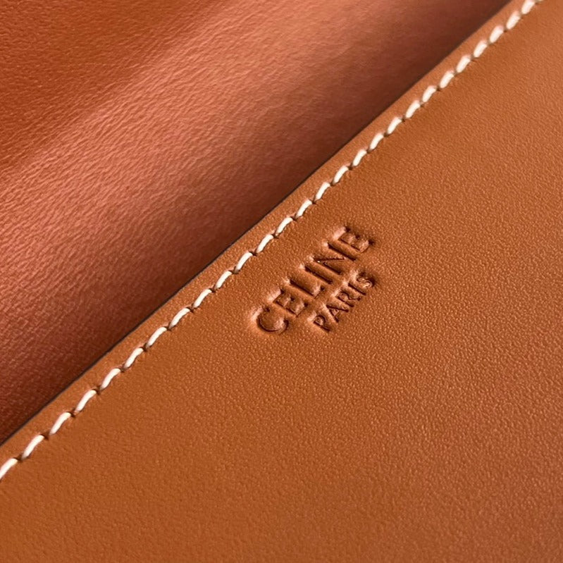 TRIOMPHE 20 CUIR DE VEAU ORANGE CIDRE