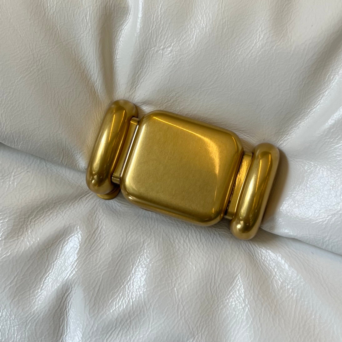 SAC PUFFER PAD 29 EN CUIR DE VACHE BLANC