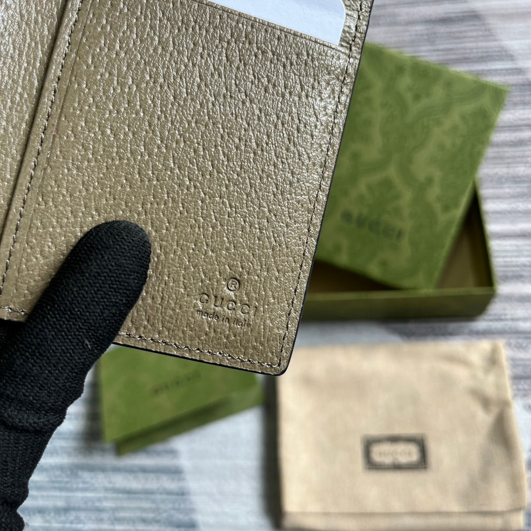 CARTERA LARGA GG MARMONT 12 DE PIEL DE BECERRO MARRÓN MOCA