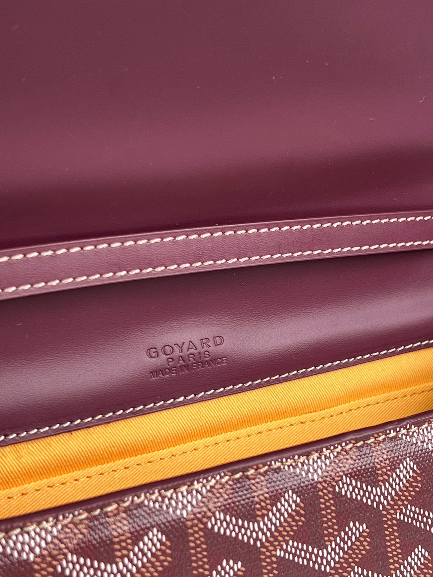 CLUTCH MONTE-CARLO PM 25 EN LONA GOYARDINA ROJA VINO