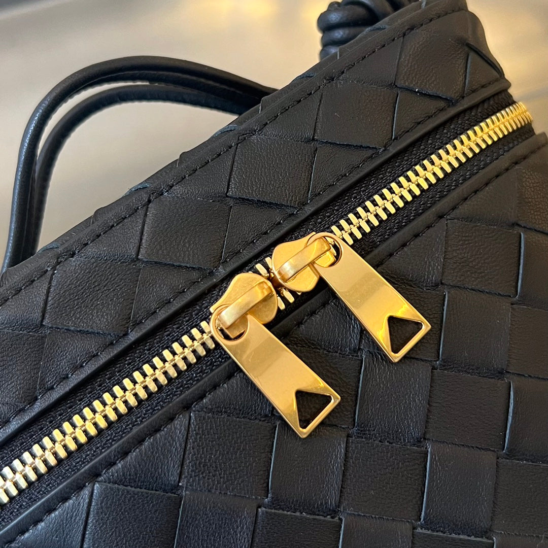 MINI VANITY CASE 18 EN CUIR D'AGNEAU NOIR