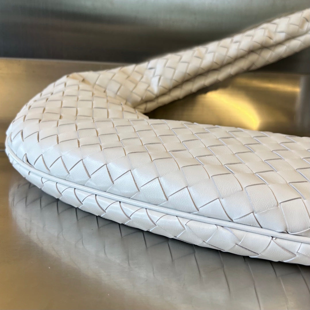 BOLSO BUDDY 59 DE PIEL DE BECERRO BLANCA