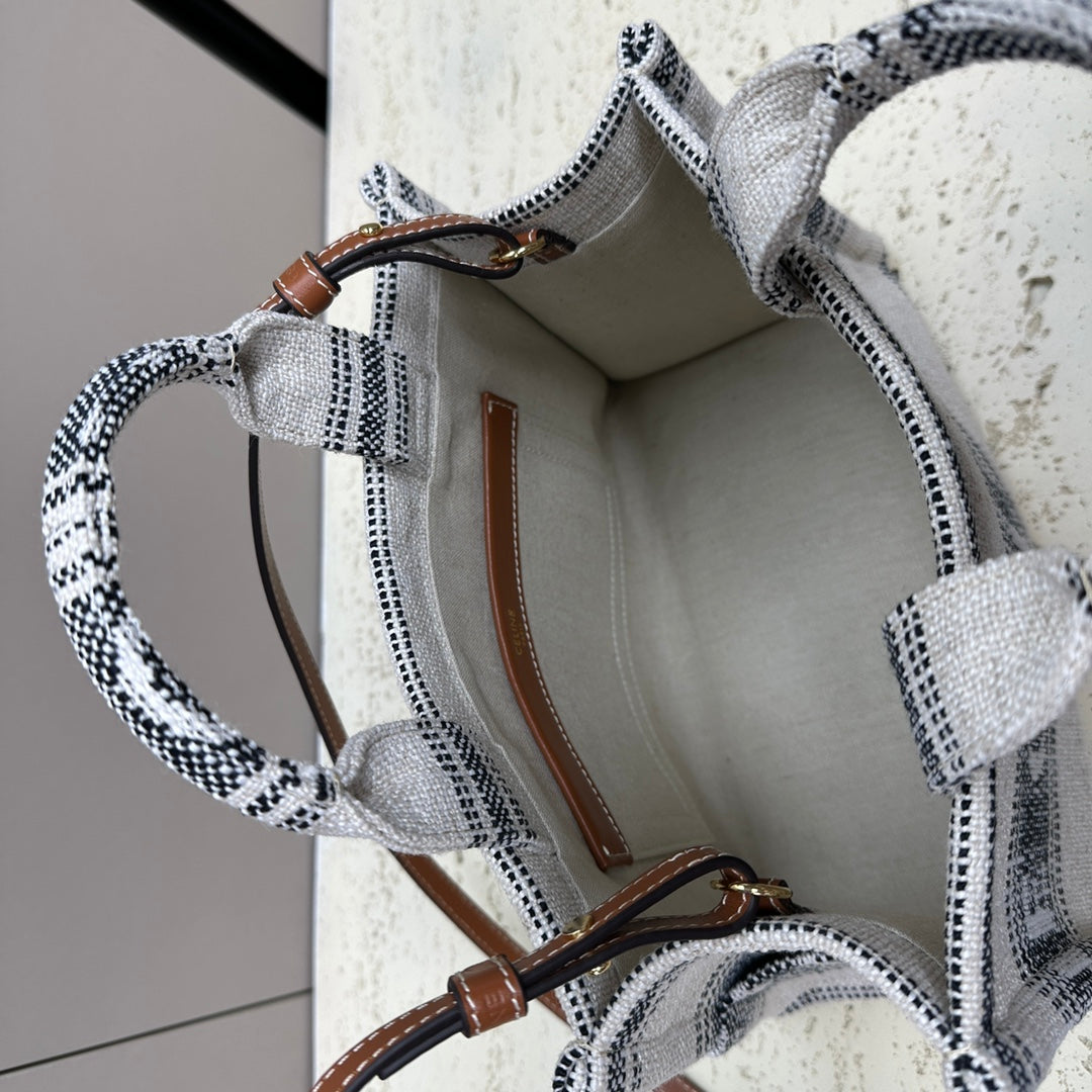 CABAS THAIS 26 CUIR DE VEAU GRIS