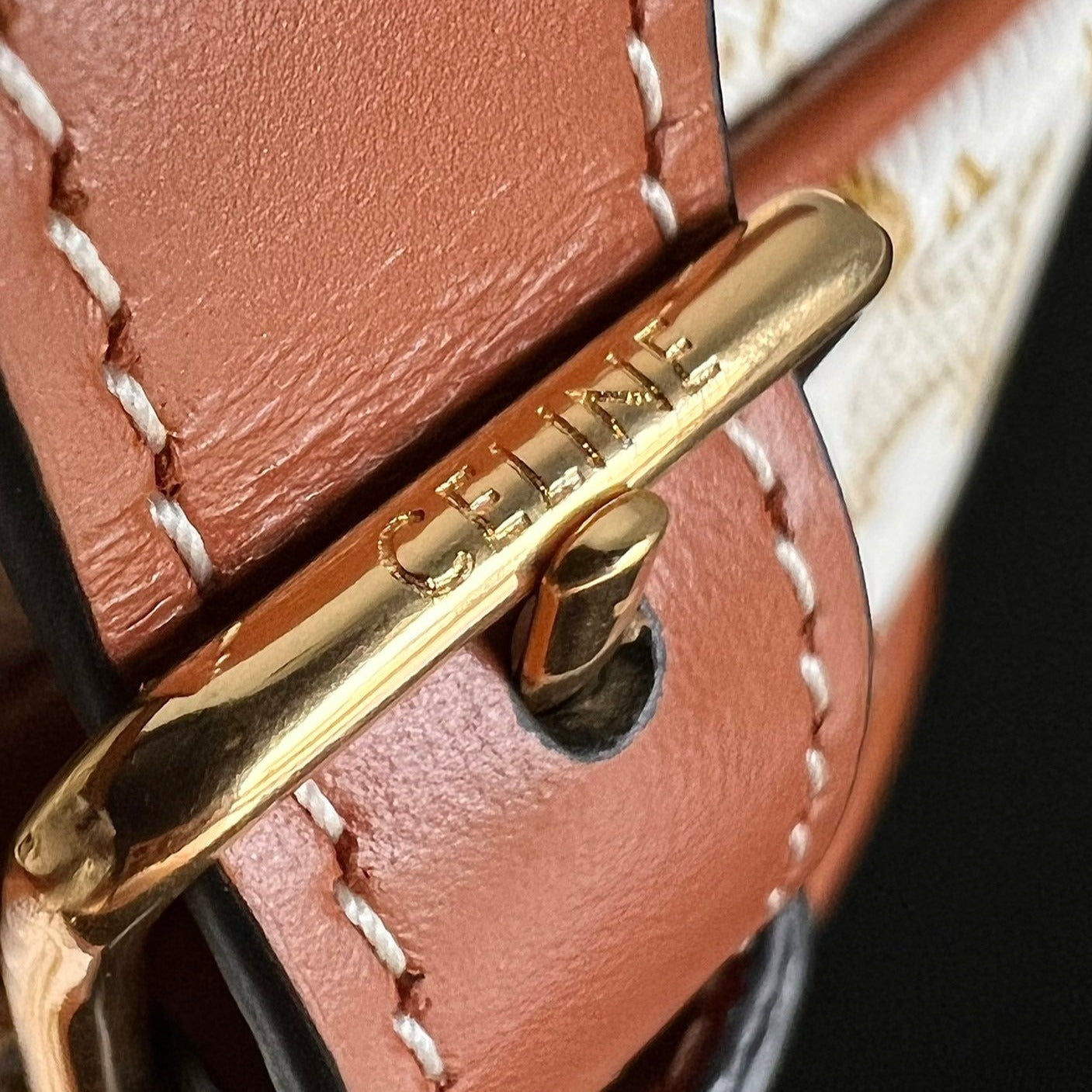 SAC DE SELLE MONOGRAMME 18 TISSU BLANC