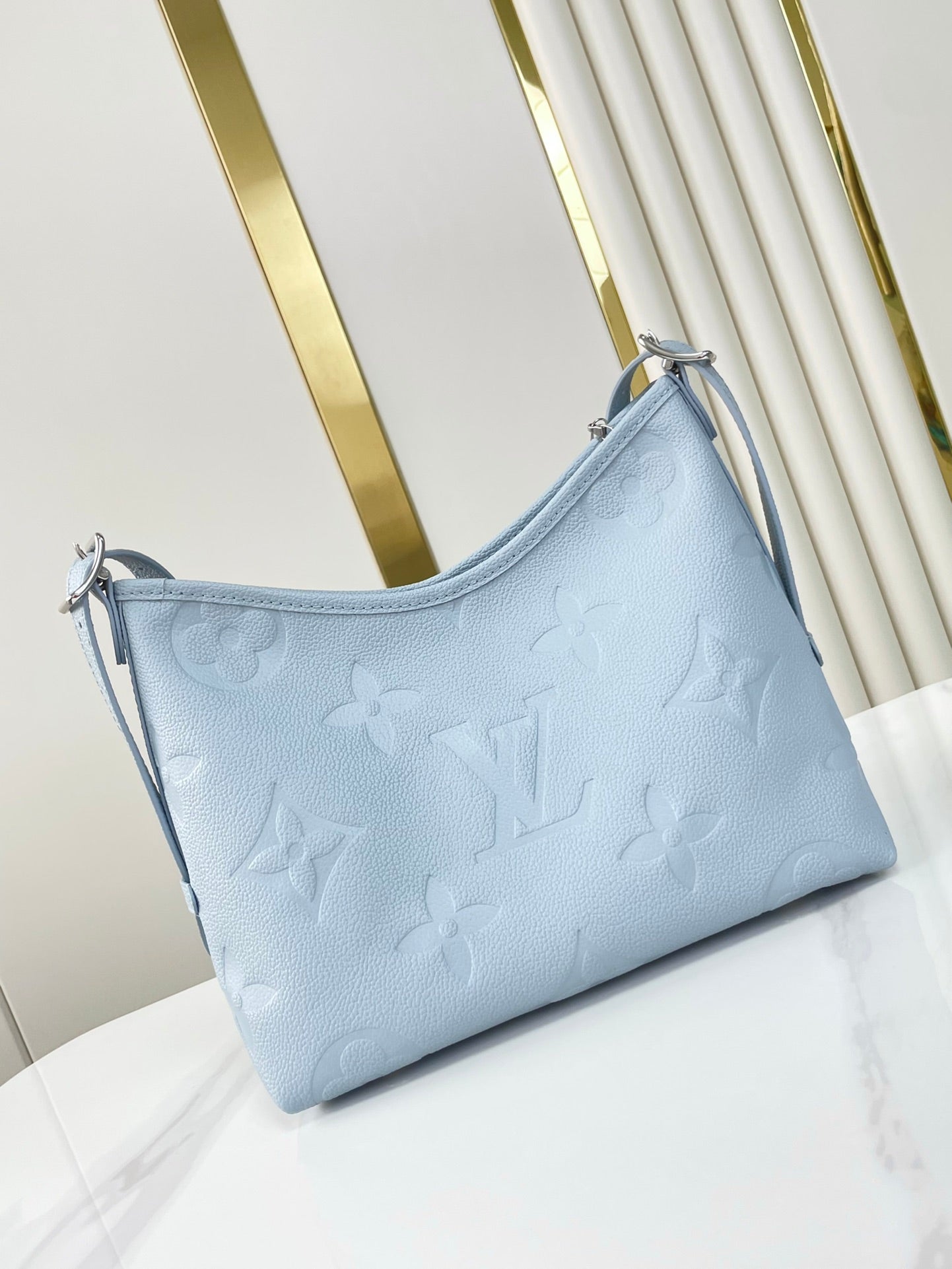 CARRYALL PM 29 DE PIEL EMPREINTE MONOGRAMA AZUL HERMOSO
