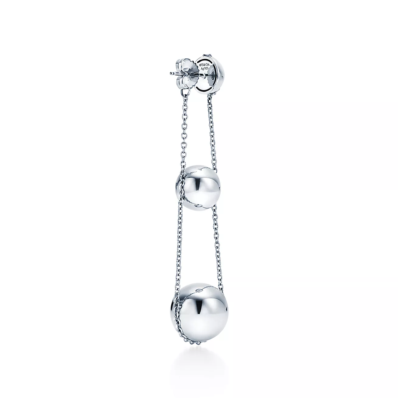 PENDIENTES DE PLATA DE TRIPLE GOTA