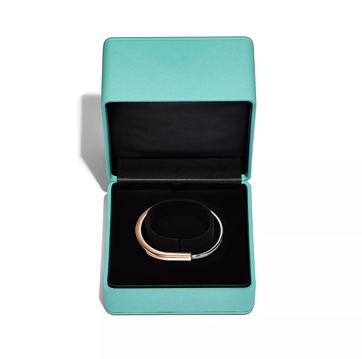 BRACELET LOCK OR ROSE ET BLANC DIAMANT