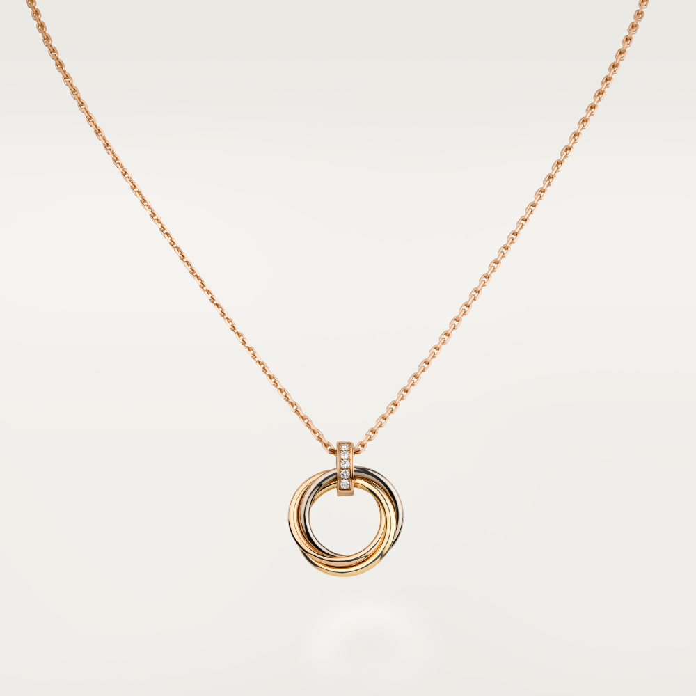 DIANA TRINITY NECKLACE GOLD DIAMONDS